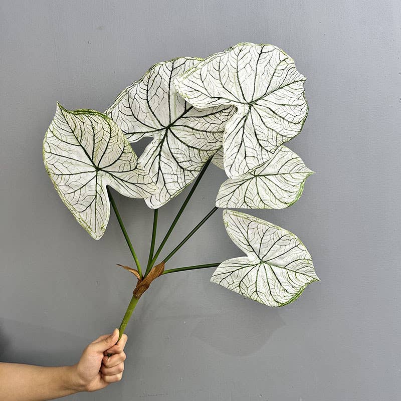 30" Large Bush of Artificial Premium Film Caladium