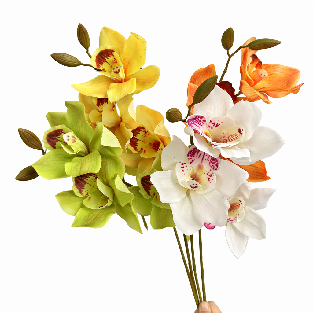 28"Real Touch Cymbidium Orchid Stem-Designer’s Pick