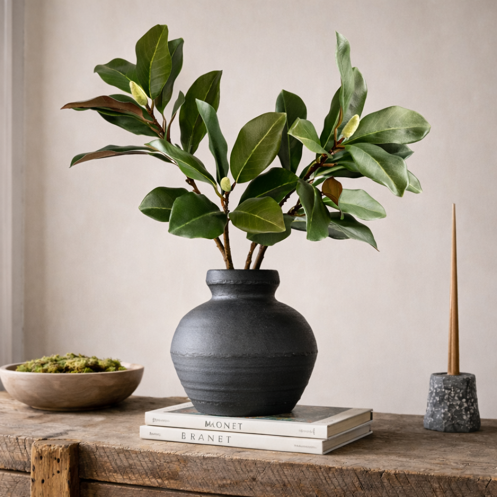27.5"-Designer’s Pick | Artificial Magnolia Stem 2 Sprays