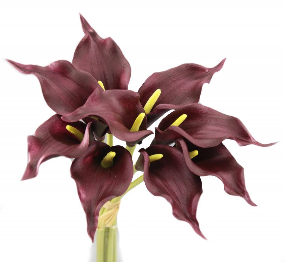 Pack of 9-16"inch Premium Real Touch Long tip Calla lily