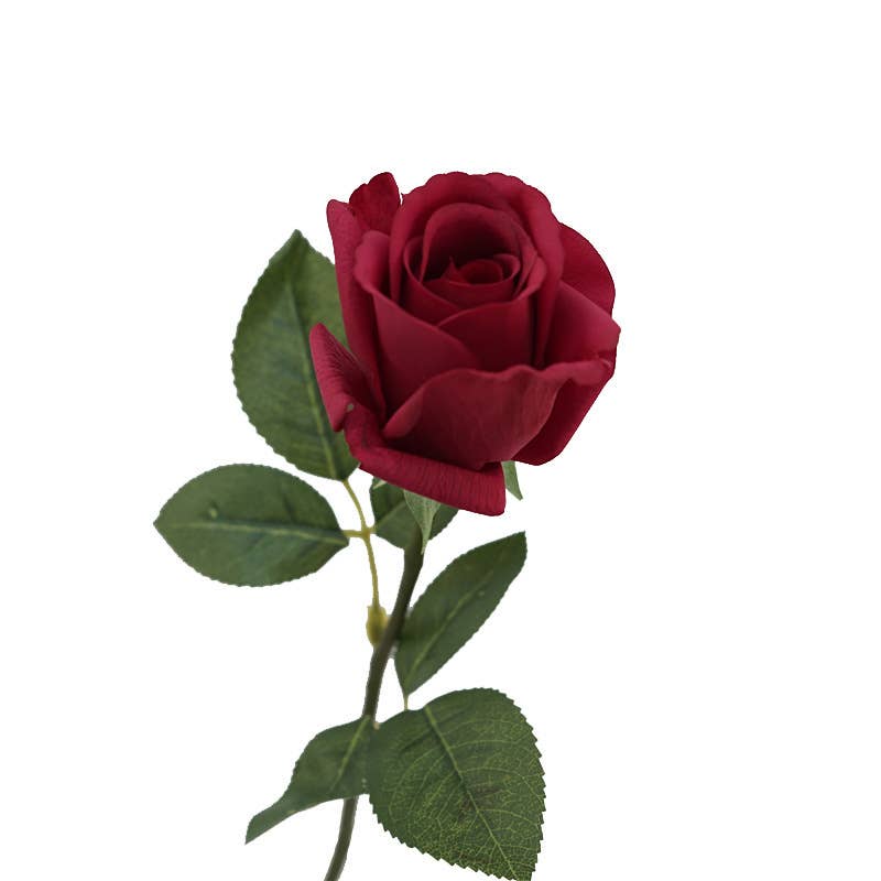 21.5" Ultra Realistic Faux Rose Stem–Moisturizing coating