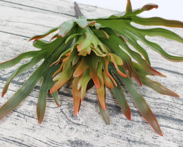 16" Artificial Staghorn plant-12 leaves