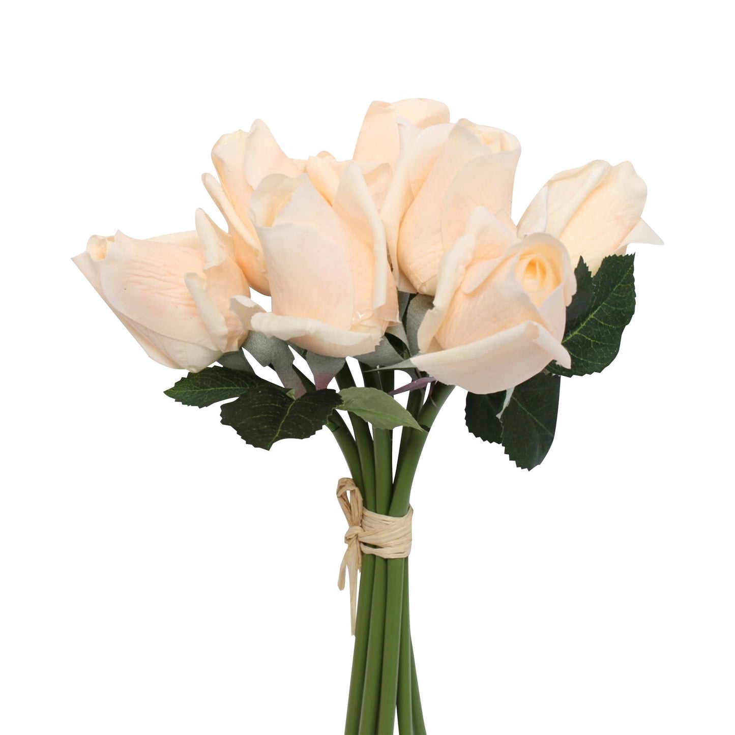 Pack of 12 stems-Real Touch rosebud bouquet