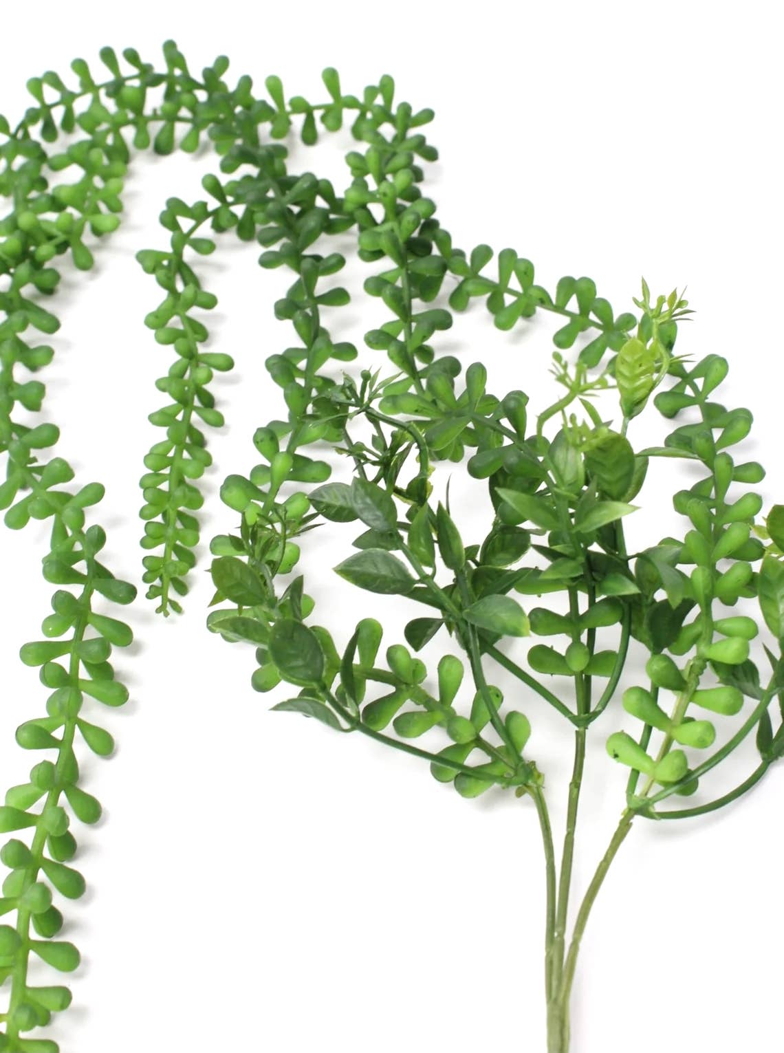 37" real touch faux pearl seeded succulents hanging garland