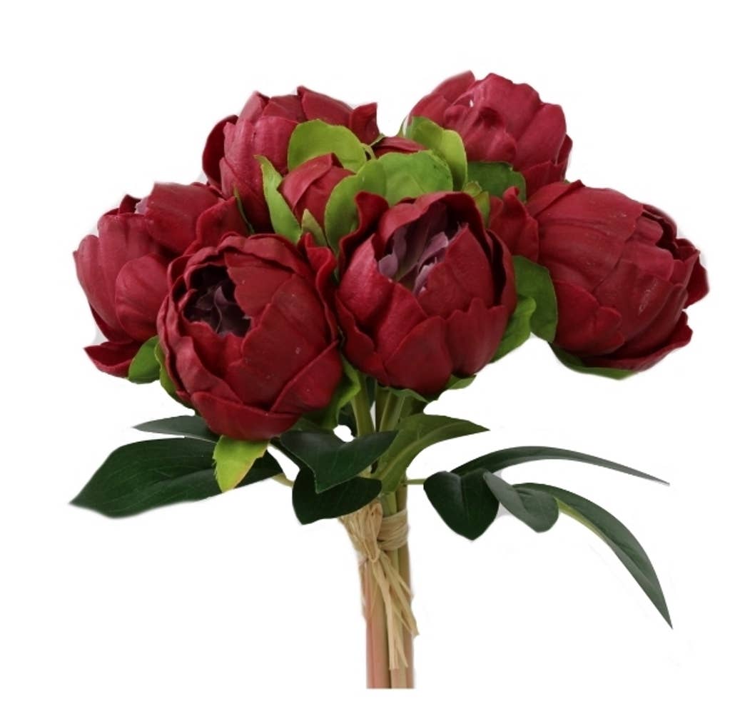 Real touch artificial Peony bouquet