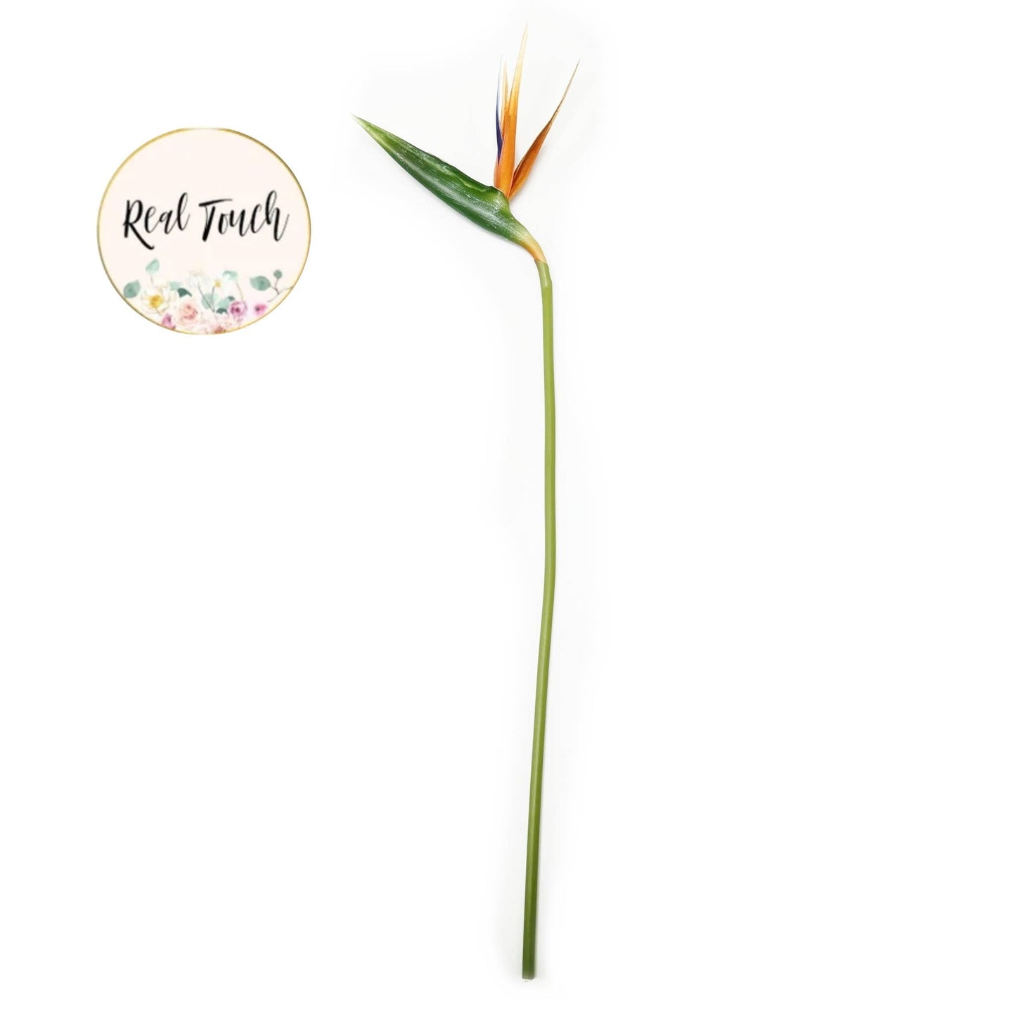 20" Real Touch Bird of Paradise-navy/begonia/orange