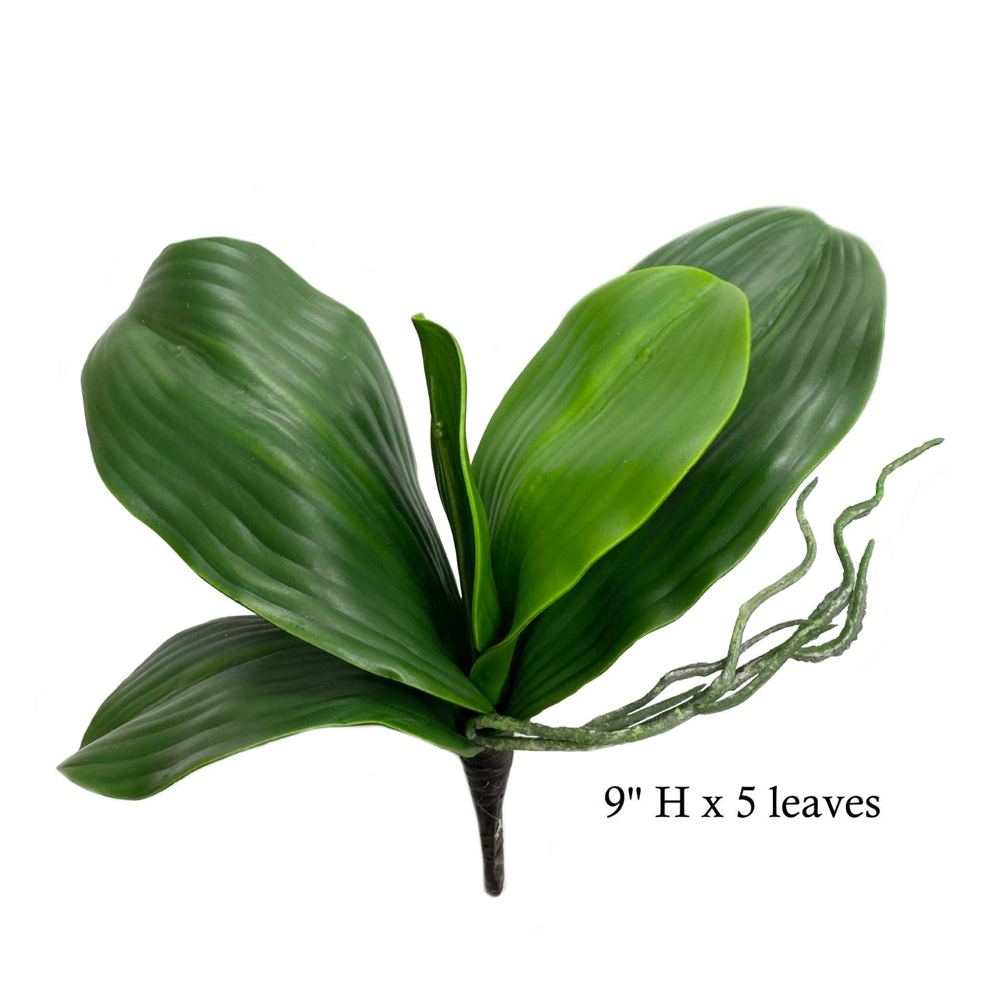 9" Artificial Real Touch Orchid Soft touch wired leaf