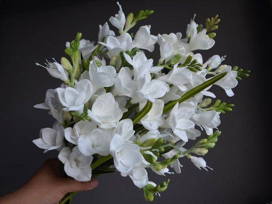 20" Lifelike Real Touch Artificial Freesia with 2 sprays