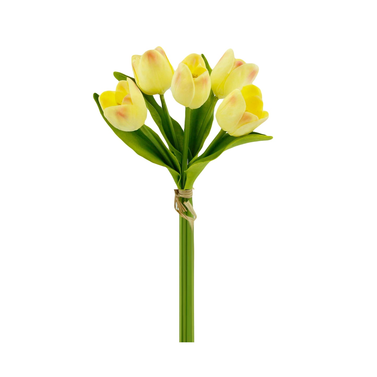 Real Touch Artificial Medium open tulip bouquet-13.25 inch