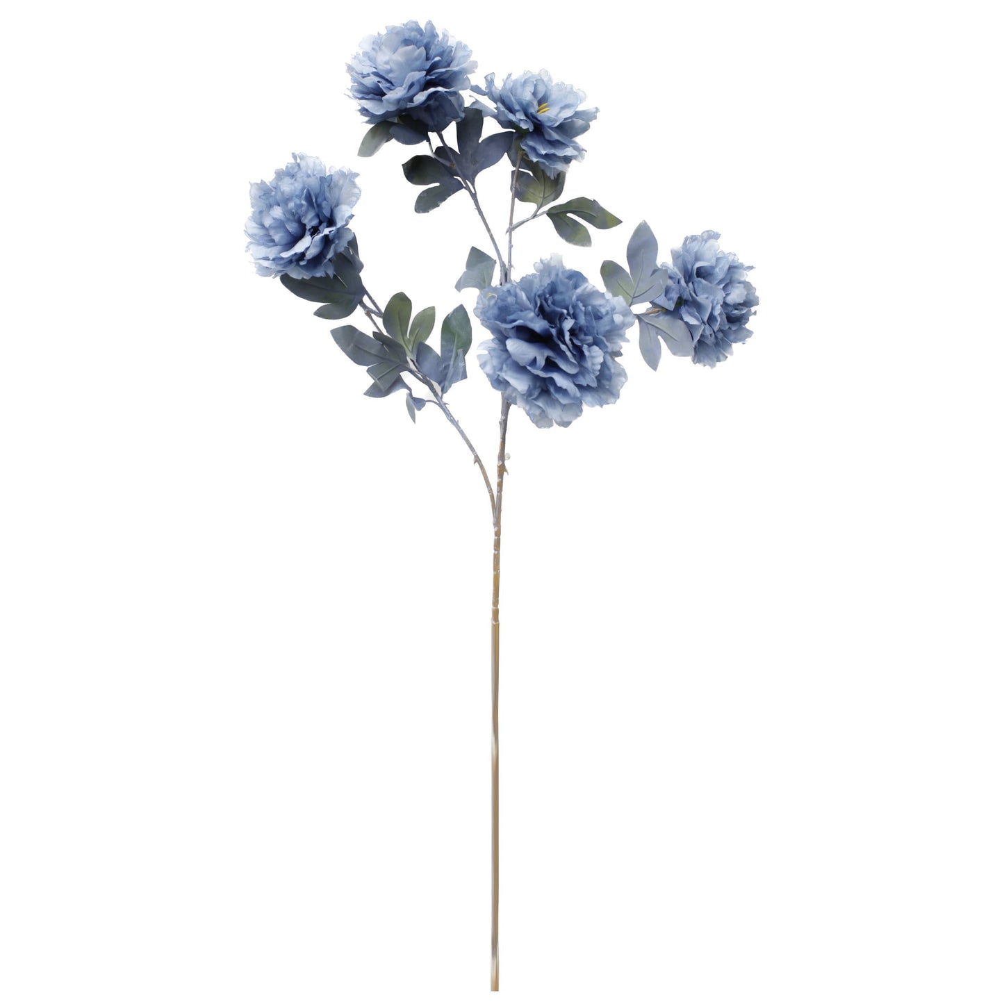 30" Rustic Artificial Silk Peony spray with 5 Blooms