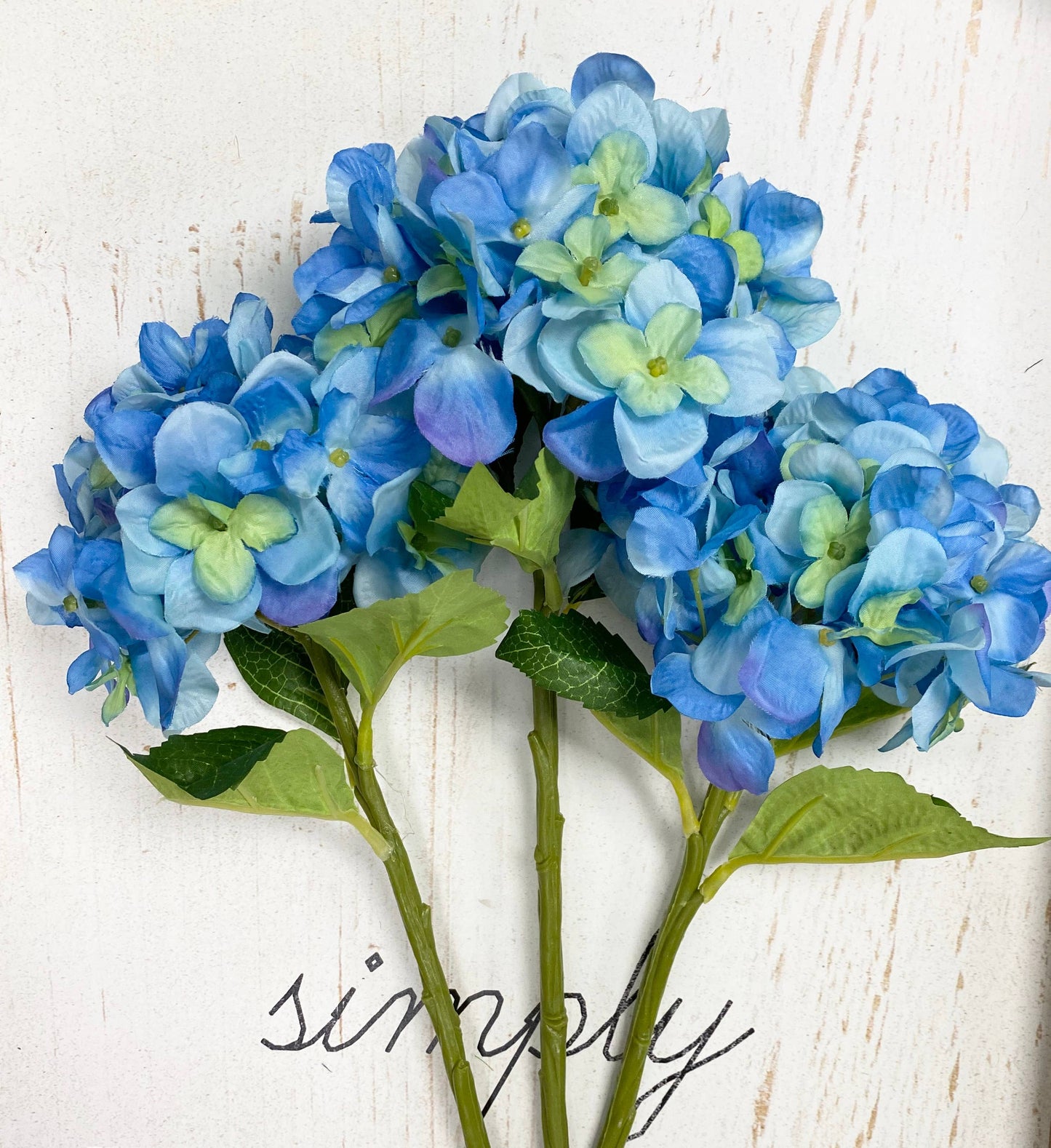 14" Artificial Hydrangea - 5" bloom