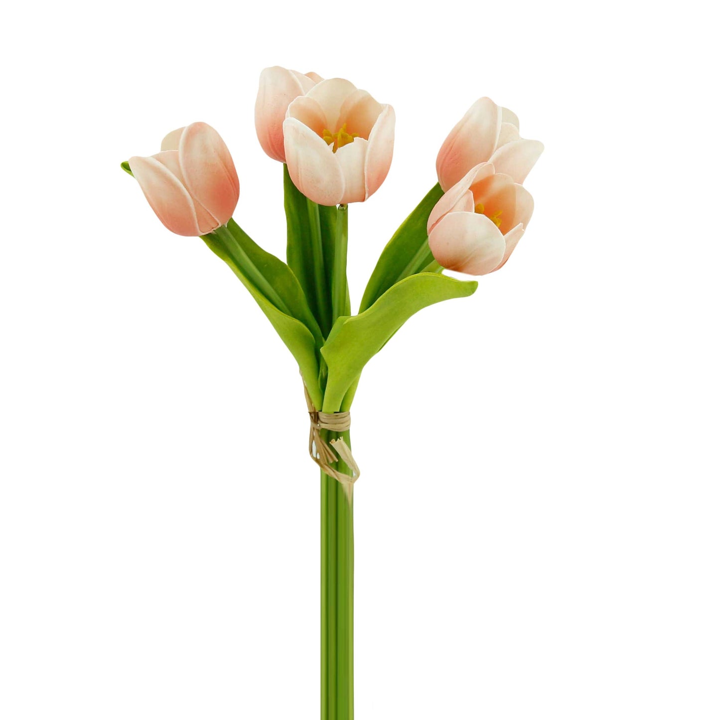Real Touch Artificial Medium open tulip bouquet-13.25 inch