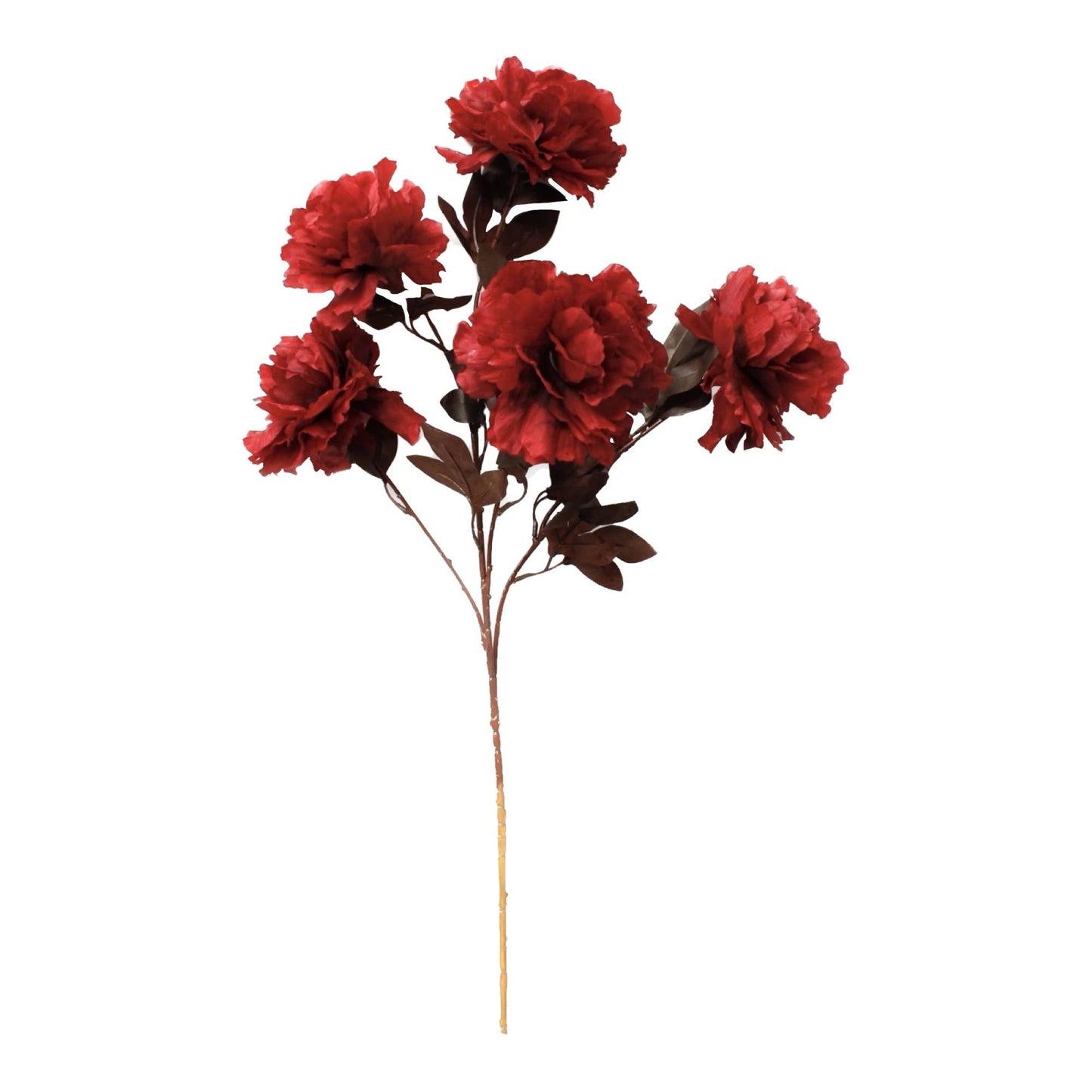 30" Rustic Artificial Silk Peony spray with 5 Blooms
