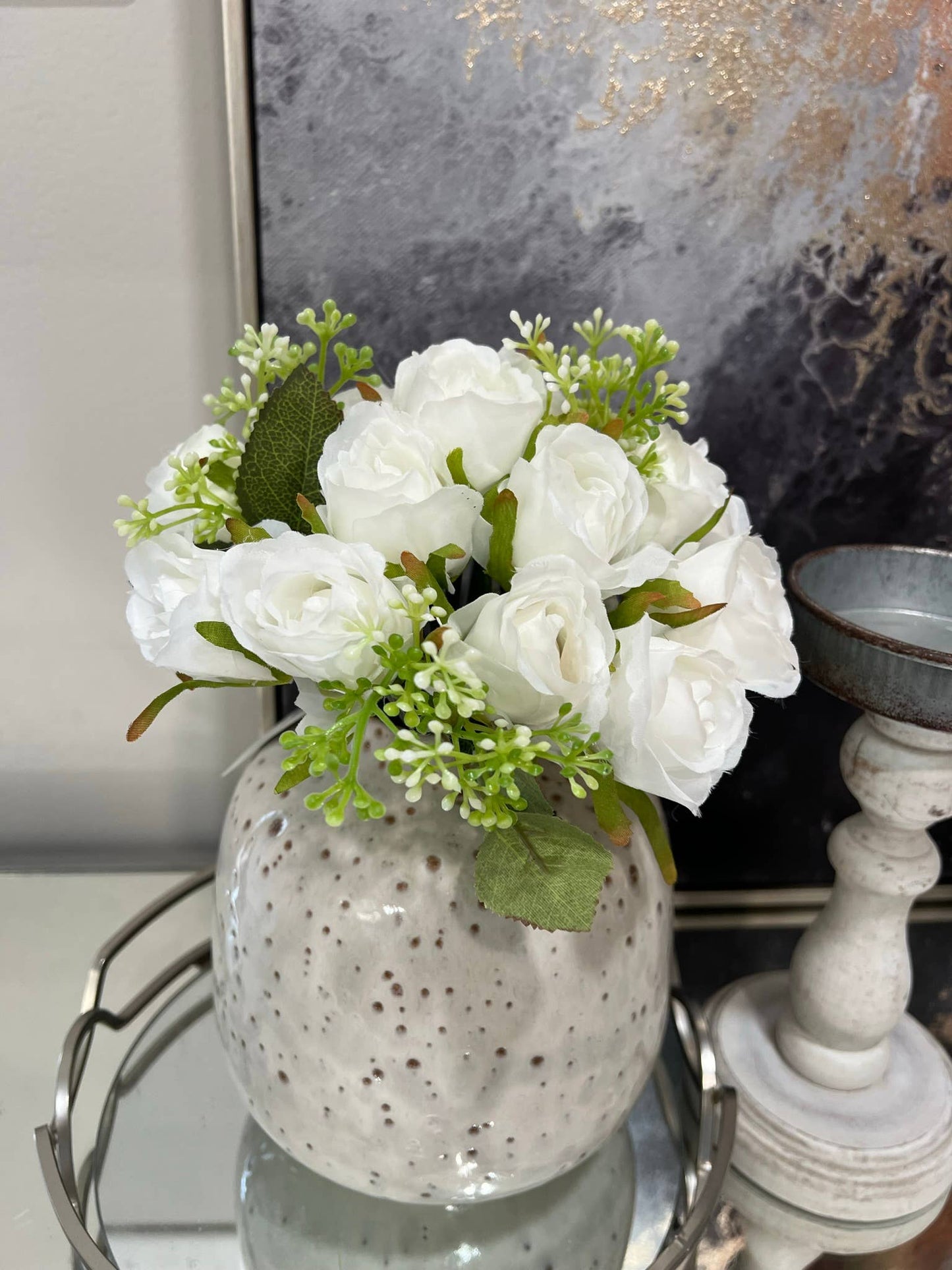 1 Dozen artificial rosebud bouquet