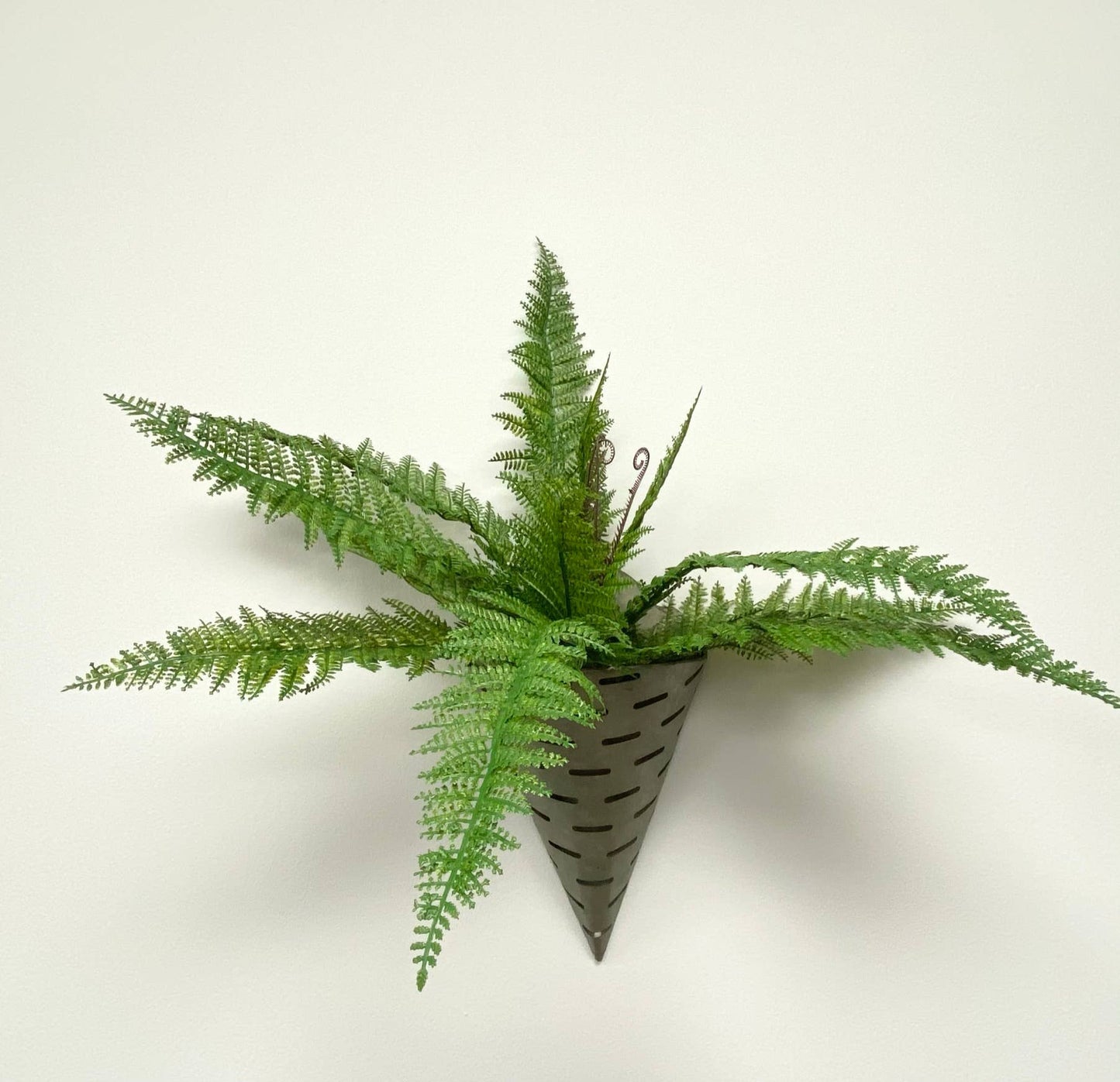 18" Artificial PVC plastic fern bush