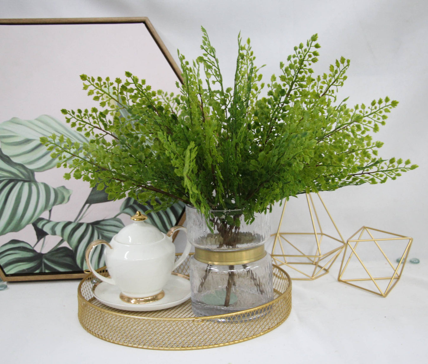 16"" Artificial Soft plastic fern bush