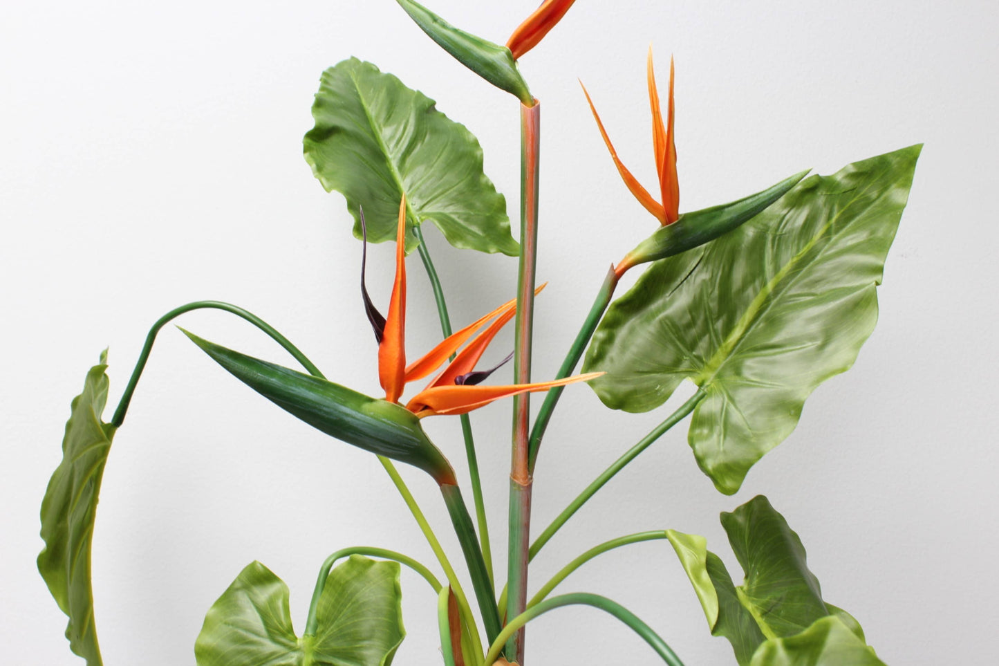 30"Artificial Real Touch Tropical leaf bush-7 leaves
