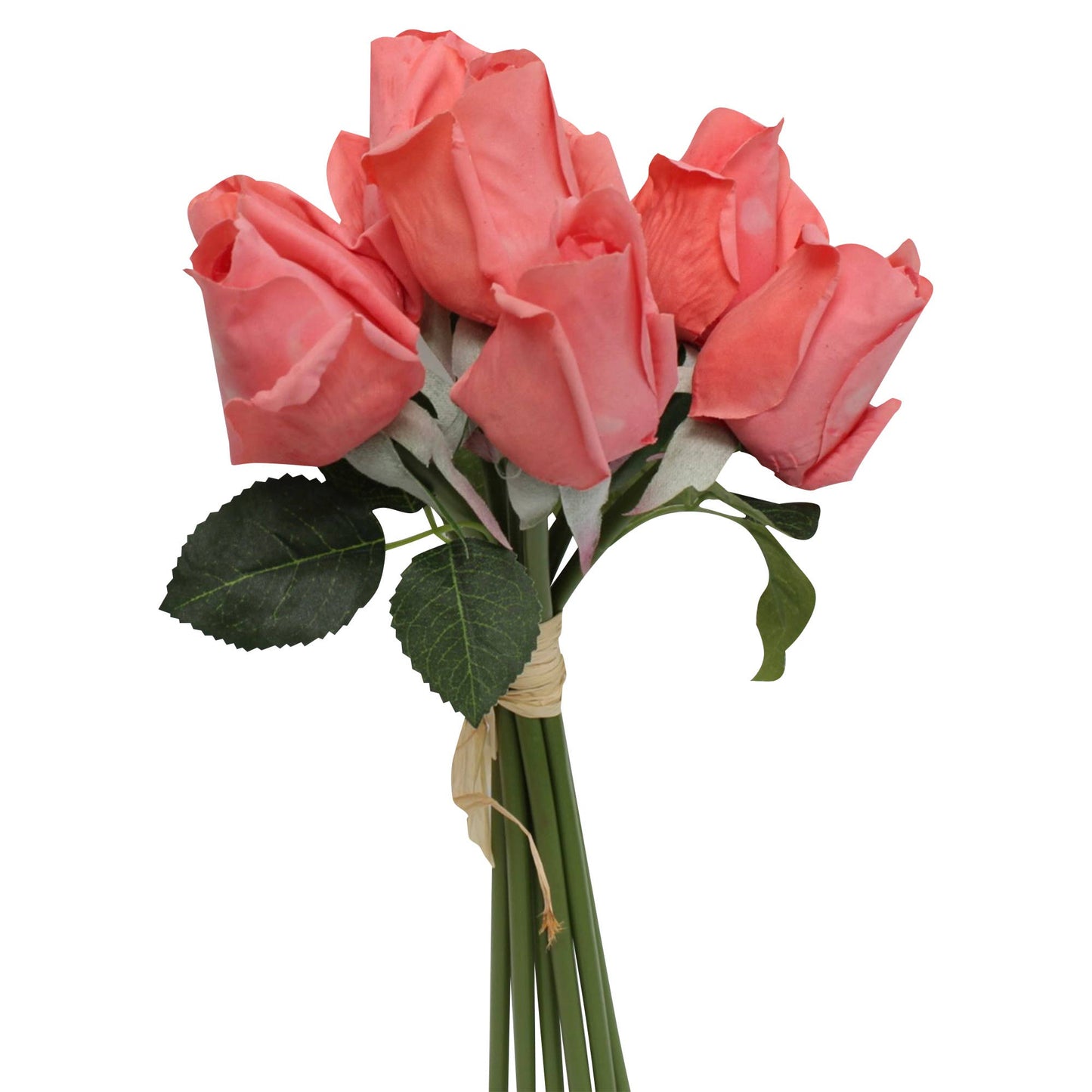 Pack of 12 stems-Real Touch rosebud bouquet