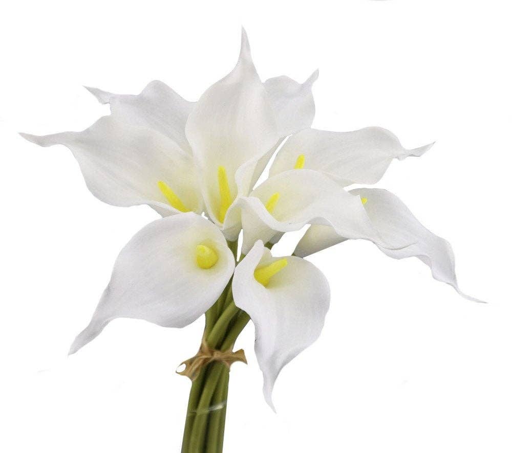 16" Ultra Soft Real touch artificial calla lily bouquet
