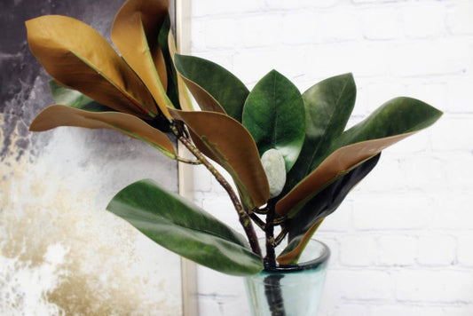 30" Artificial Magnolia-lifelike stem real touch leaves