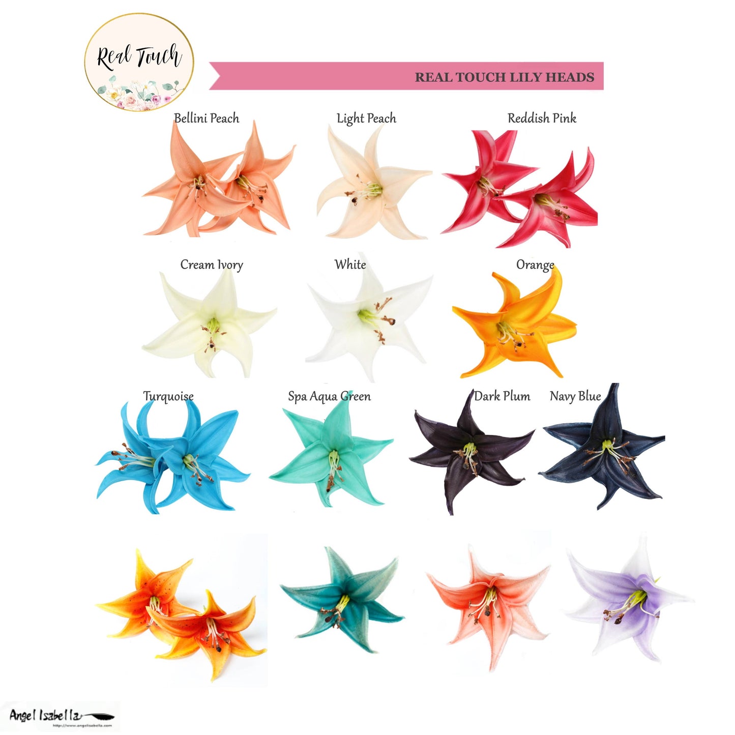 Real Touch stemless Lily Bloom