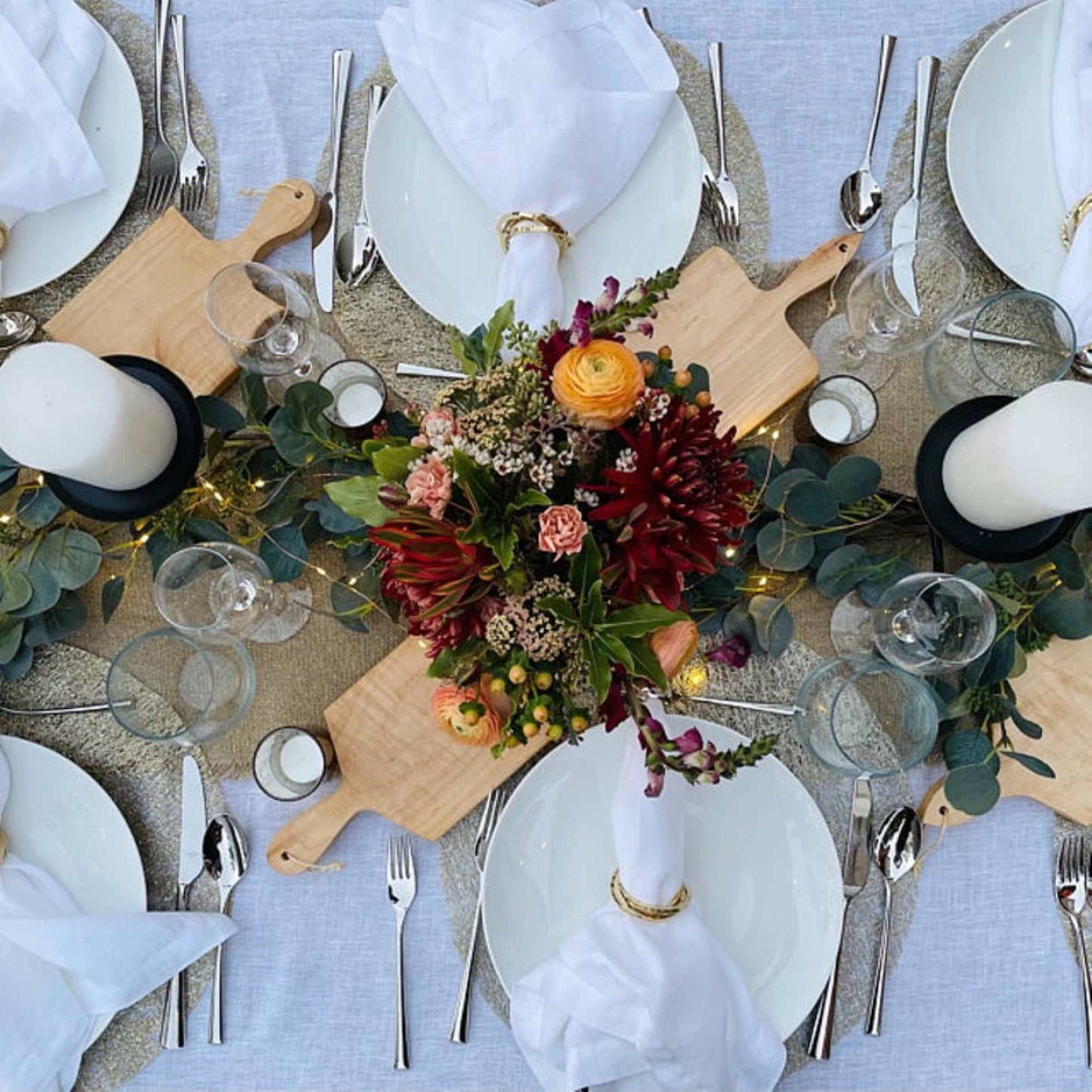 Handtied Seeded Artificial Eucalyptus Garland