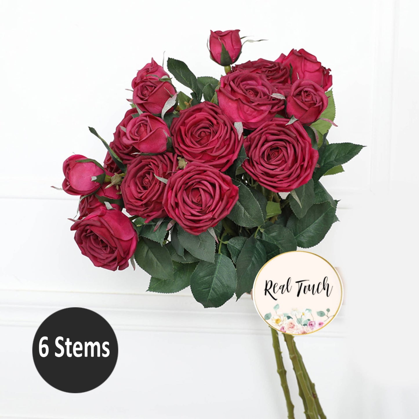 28.75" real touch English Cabbage Rose