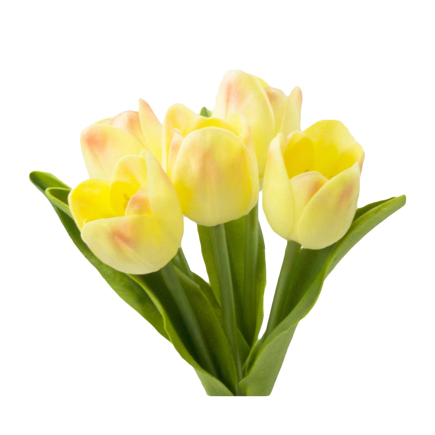 Real Touch Artificial Medium open tulip bouquet-13.25 inch