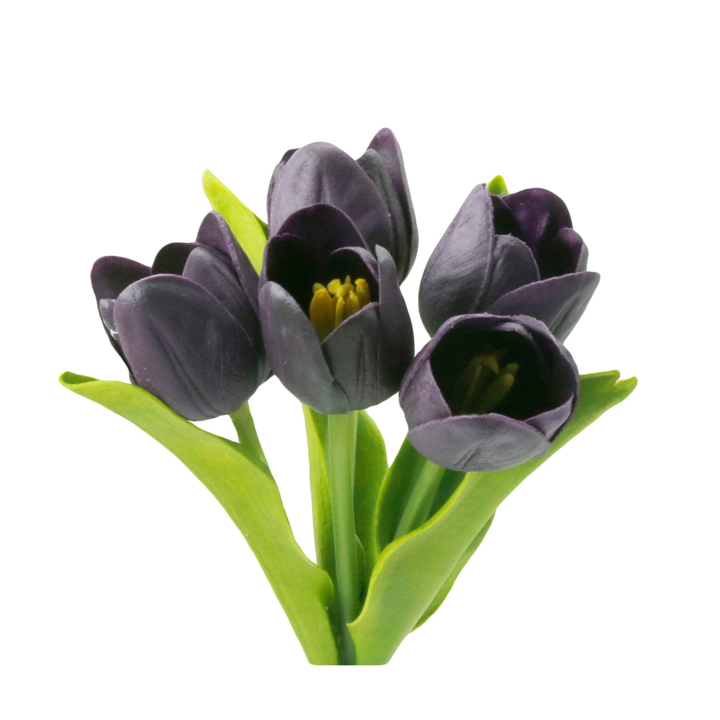 Real Touch Artificial Medium open tulip bouquet-13.25 inch