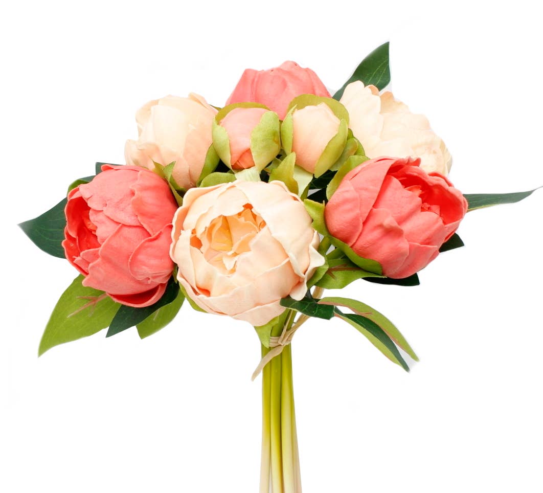 Real touch artificial Peony bouquet