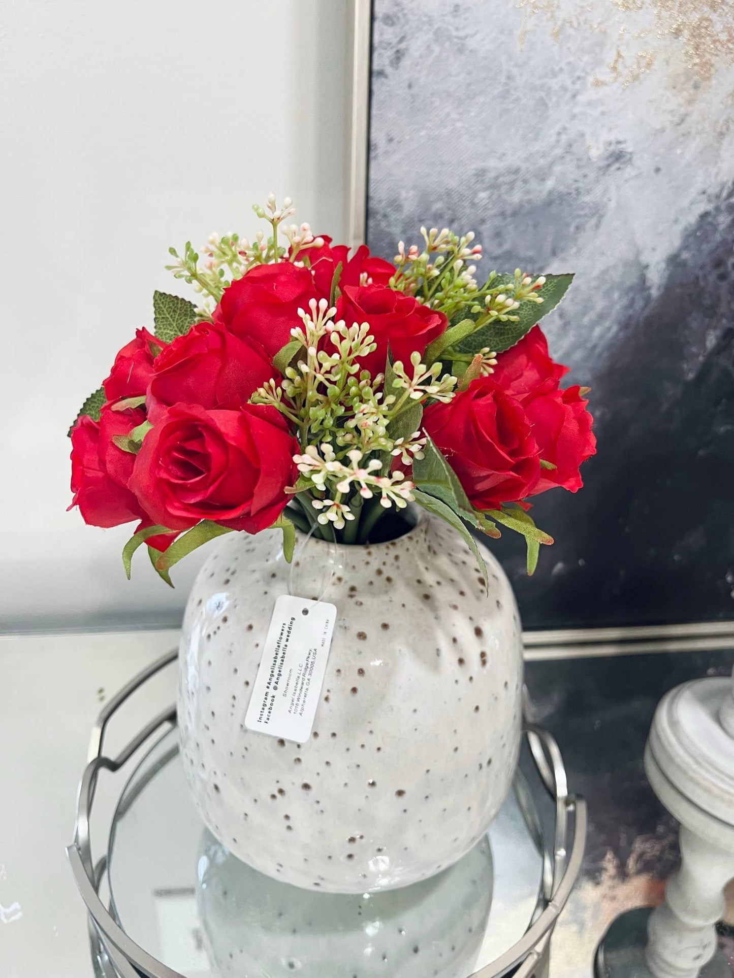 1 Dozen artificial rosebud bouquet