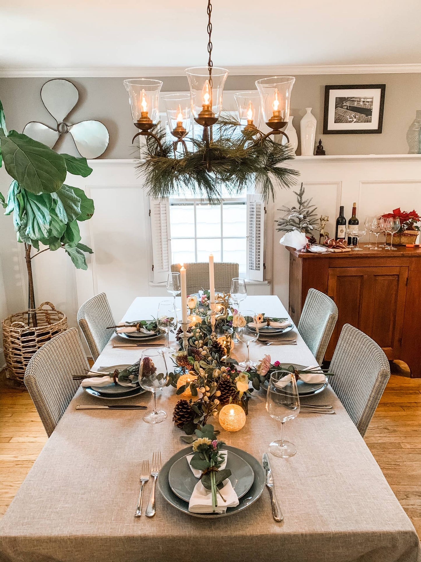 Handtied Seeded Artificial Eucalyptus Garland