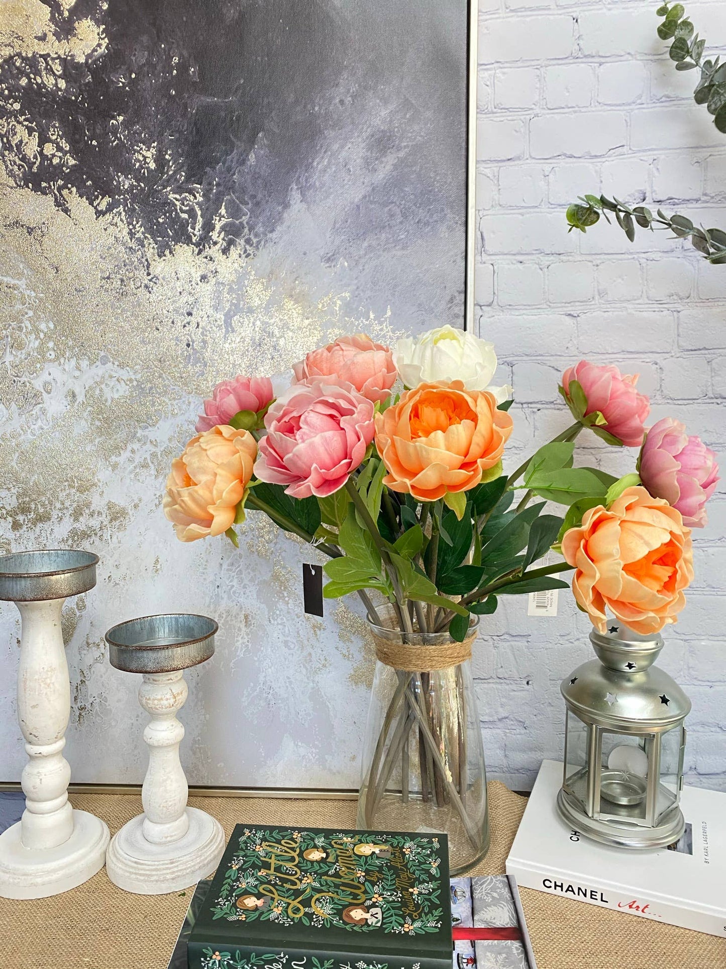 20"Real Touch Peony Stem