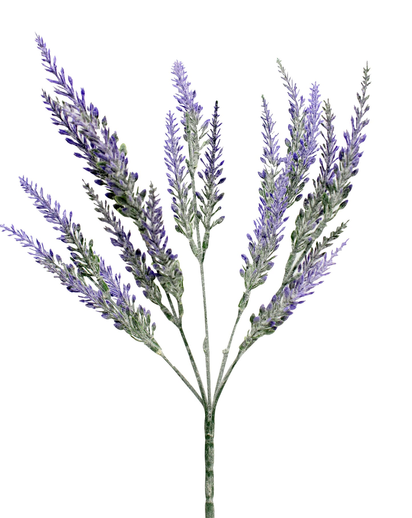 14" Artificial Frosted Lavender bush
