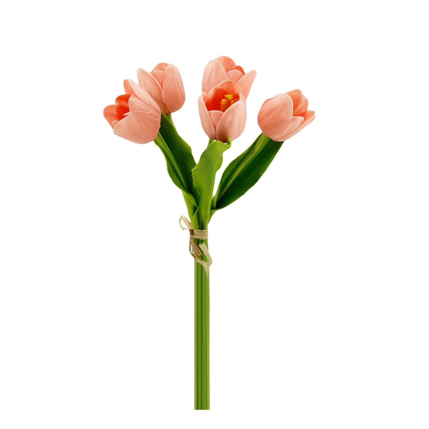 Real Touch Artificial Medium open tulip bouquet-13.25 inch