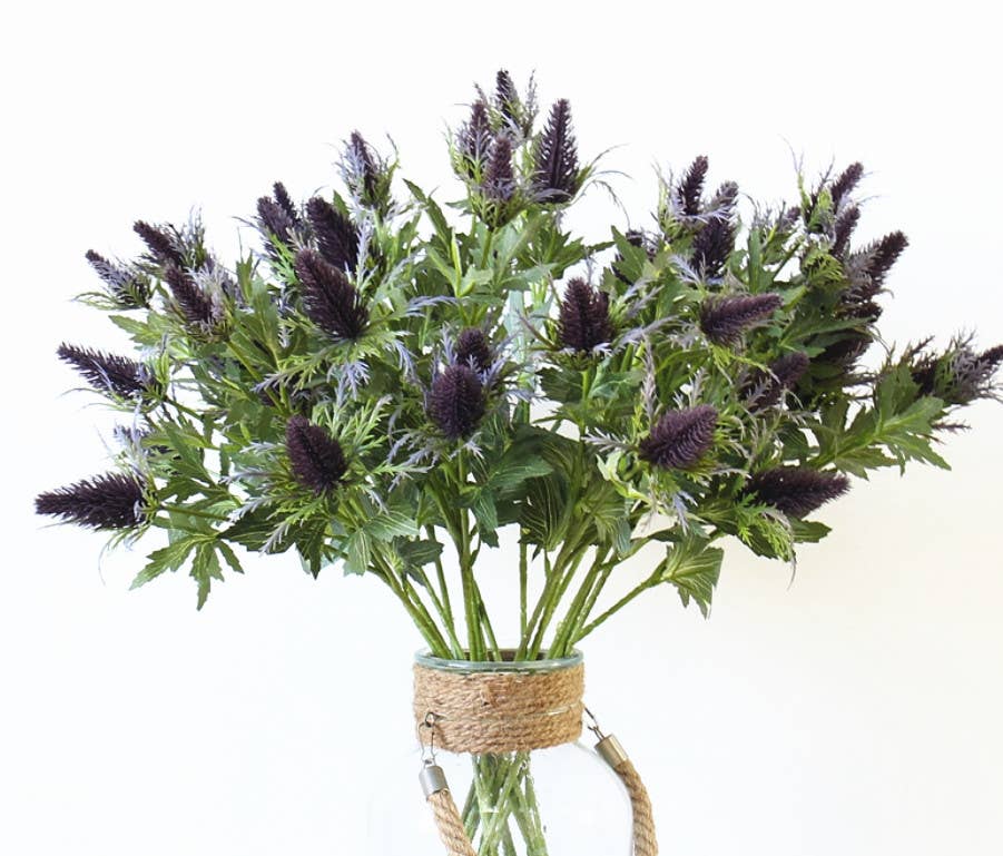 25" artificial Thistle