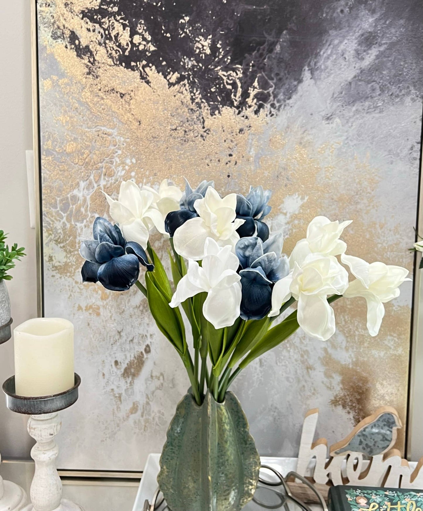 18inch-Real Touch Bearded Iris Stem