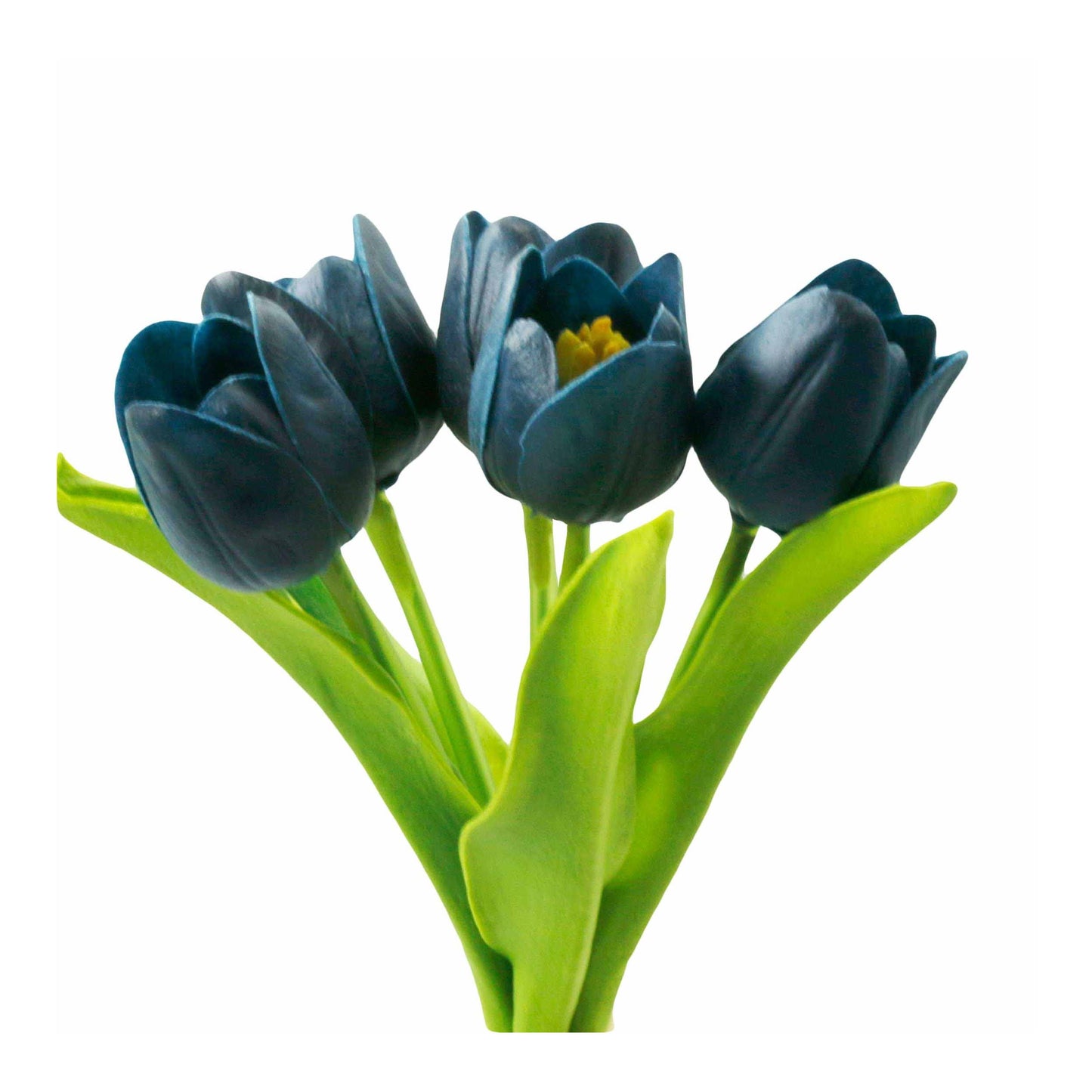 Real Touch Artificial Medium open tulip bouquet-13.25 inch