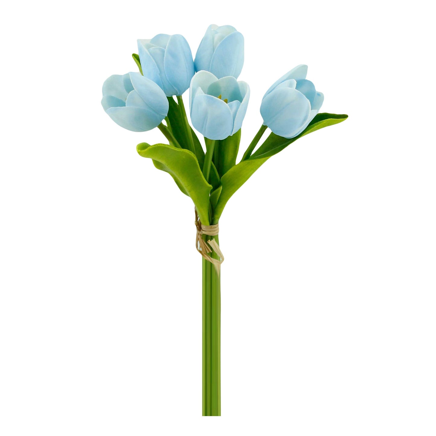 Real Touch Artificial Medium open tulip bouquet-13.25 inch