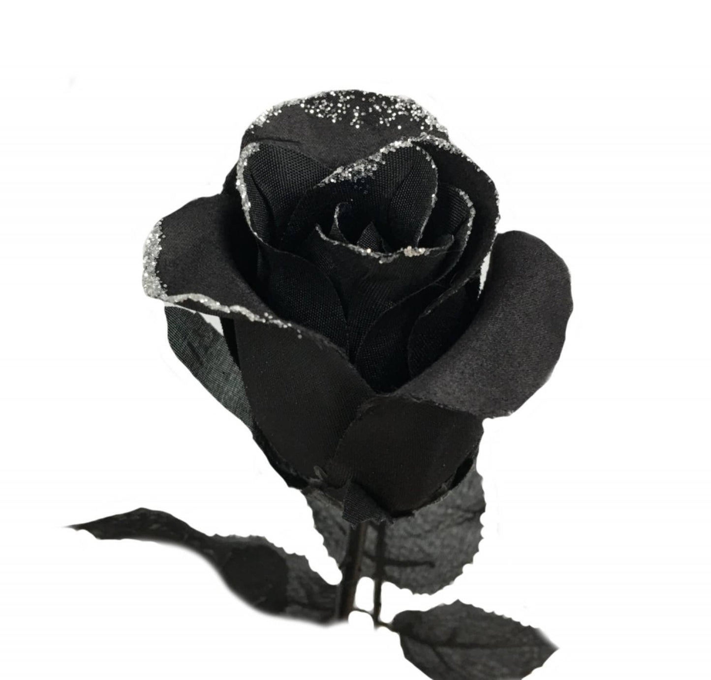 24" Halloween Artificial Glittered Rose gothic decor wedding