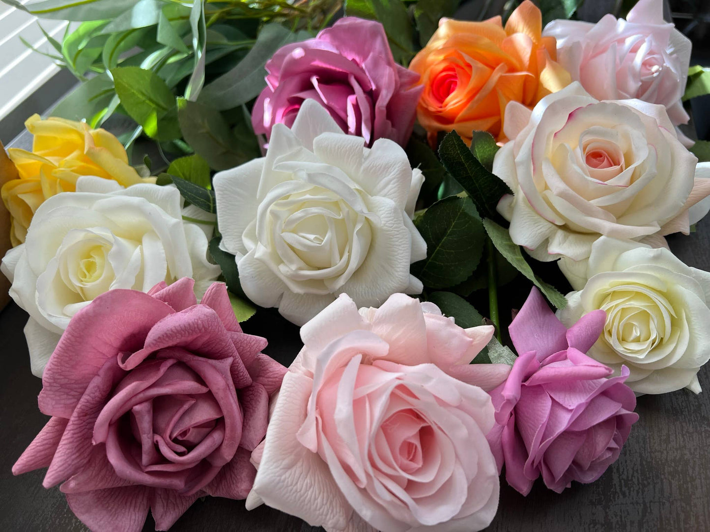 29" Premium Large bloom Lifelike real touch rose