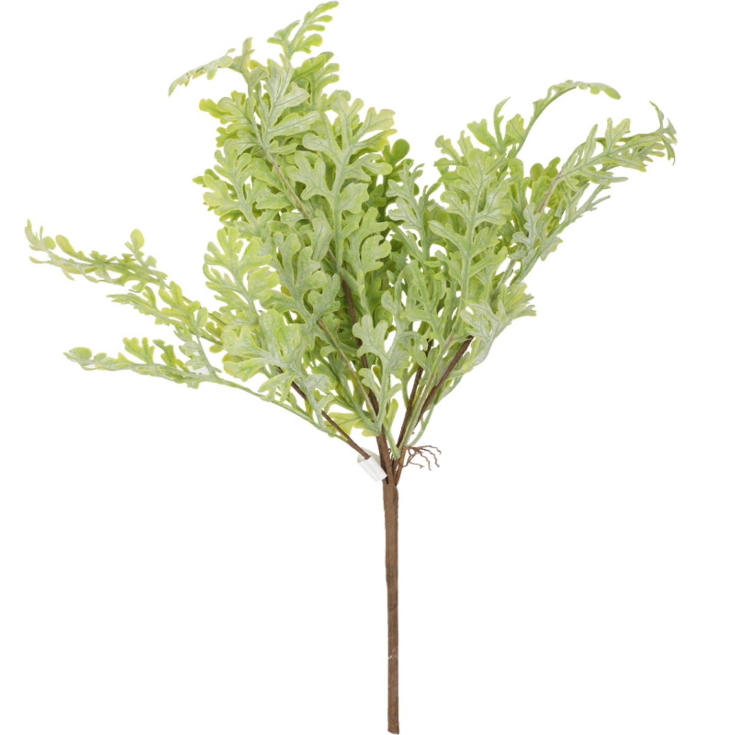 17"" Soft grey green Artificial Fern leaf bush