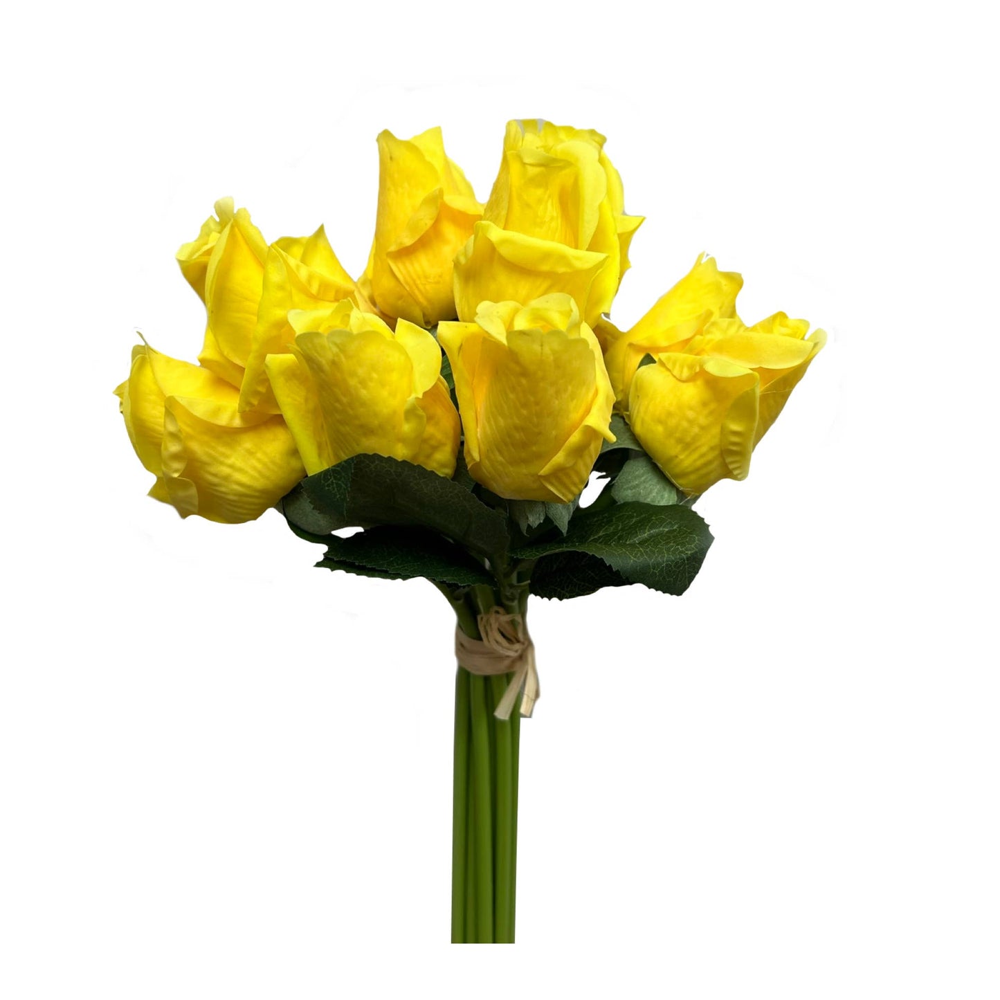 Pack of 12 stems-Real Touch rosebud bouquet