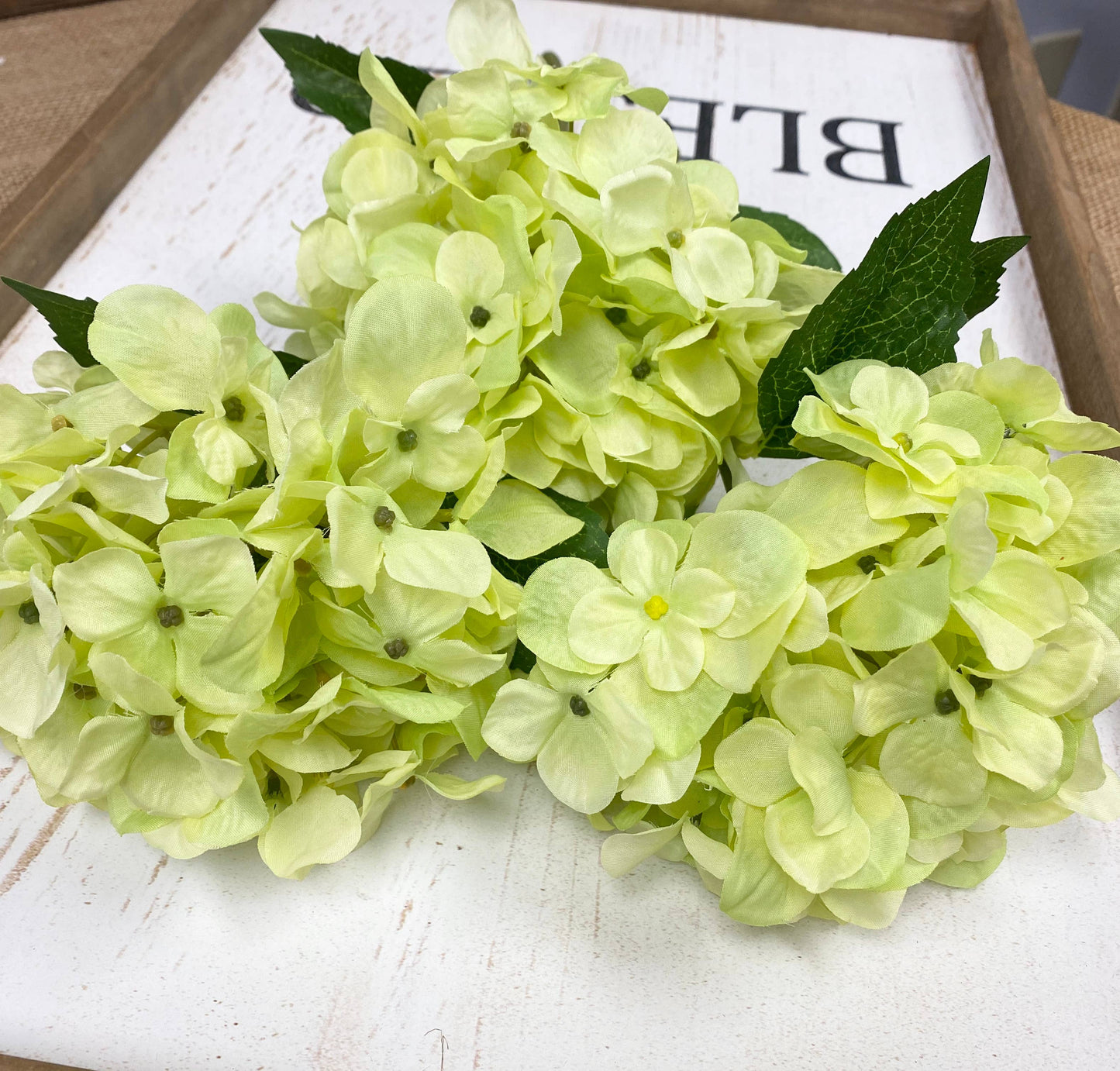 14" Artificial Hydrangea - 5" bloom