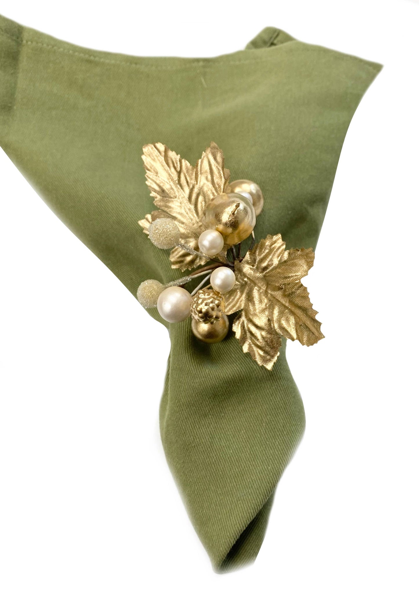 Pack of 4 - Luxury Metallic Gold Napkin rings