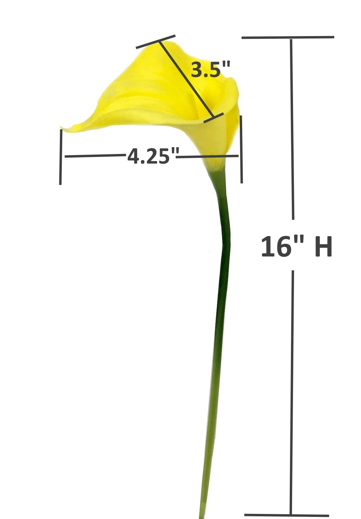 16" large Bloom Soft touch artificial calla lily bouquet
