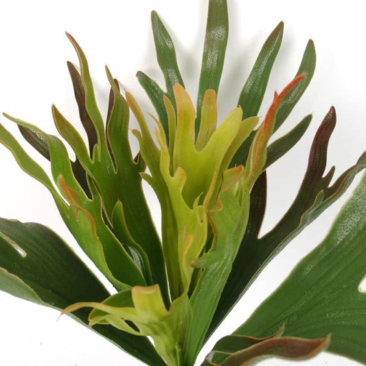 16" Artificial Staghorn plant-12 leaves