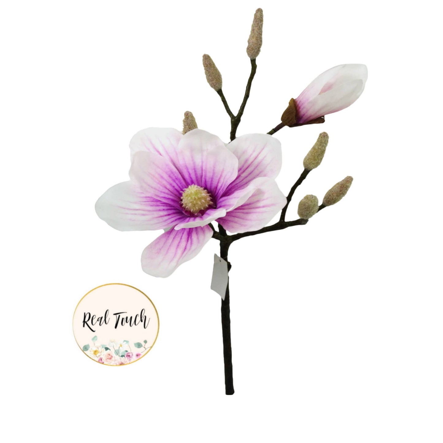 18"Artificial real touch Magnolia spray