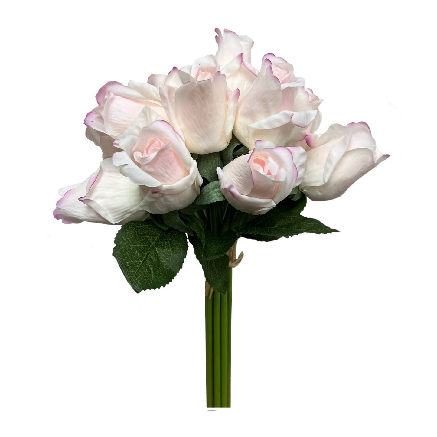 Pack of 12 stems-Real Touch rosebud bouquet