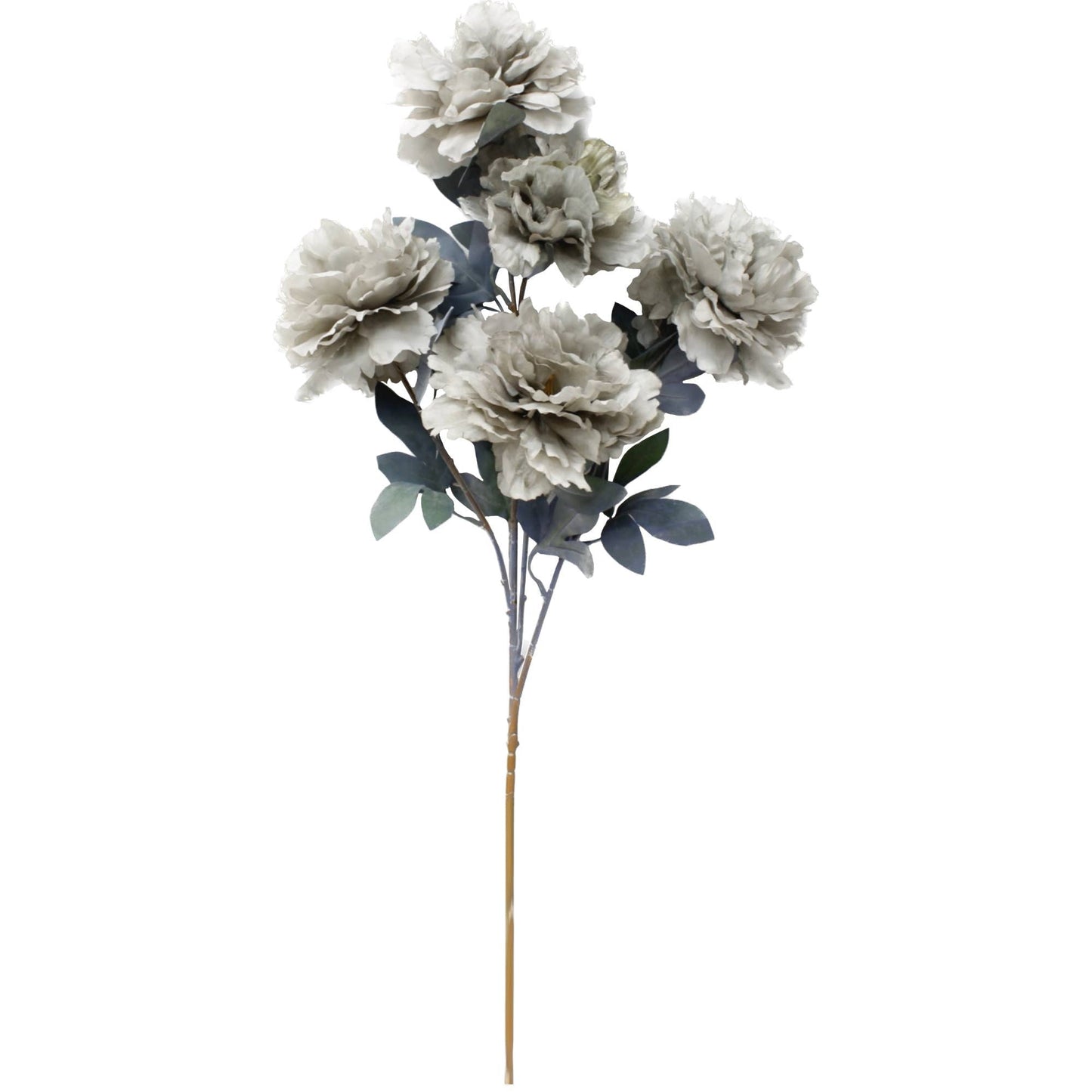 30" Rustic Artificial Silk Peony spray with 5 Blooms